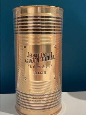 NEW! Jean Paul Gaultier Metallic Rose Gold Le Male Elixir Can